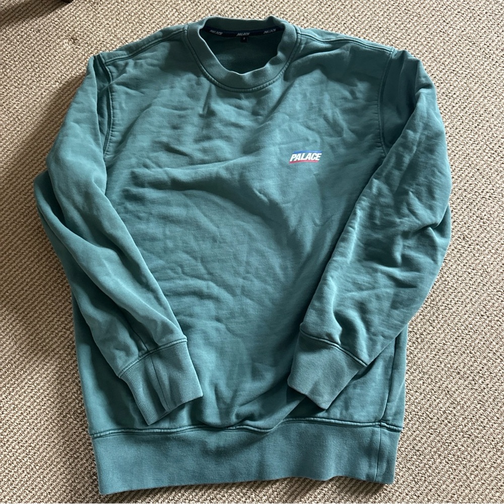 PALACE Teal Crewneck Men's Sweater